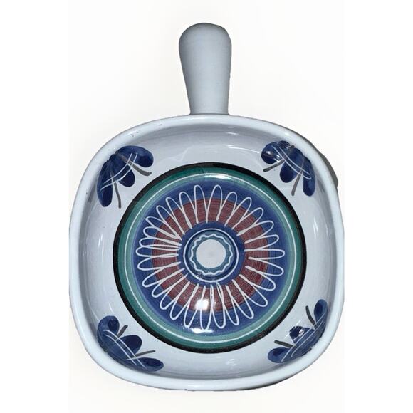 Bromma Swedish Studio Art Pottery MCM Handle Bowl 7” Small Bowl Signed VTG - Picture 1 of 5